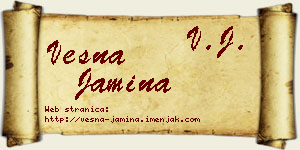 Vesna Jamina vizit kartica